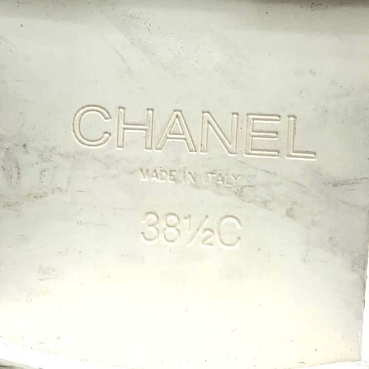 Chanel Chanel White Logo Platform Loafers 38.5 Size US 7.5 / IT 37.5 - 6 Thumbnail