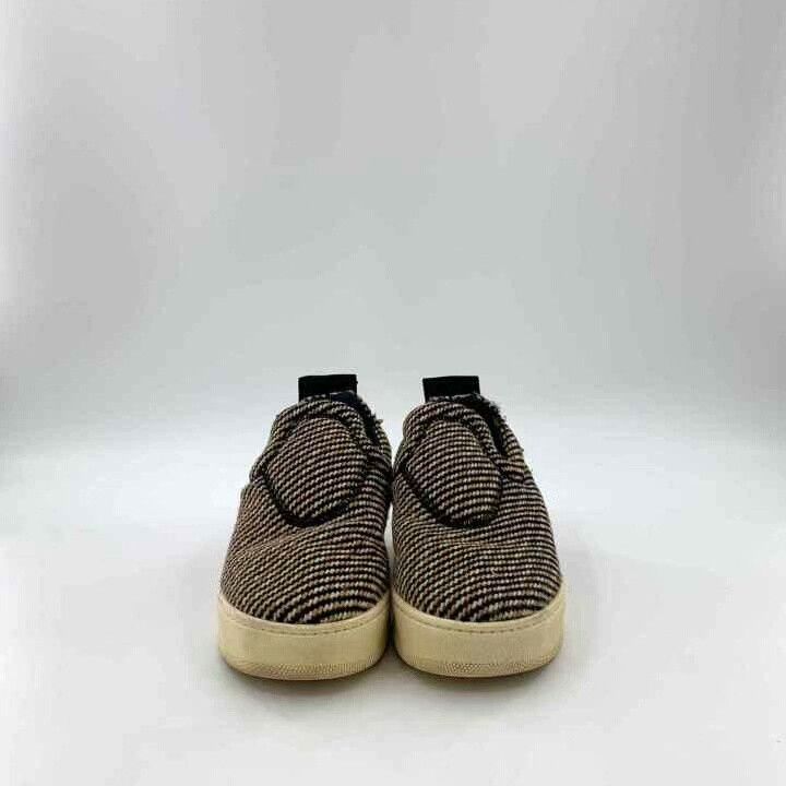 Celine Celine Brown Woven Wool Slip-On Flat Shoes Size US 5 / IT 35 - 3 Thumbnail
