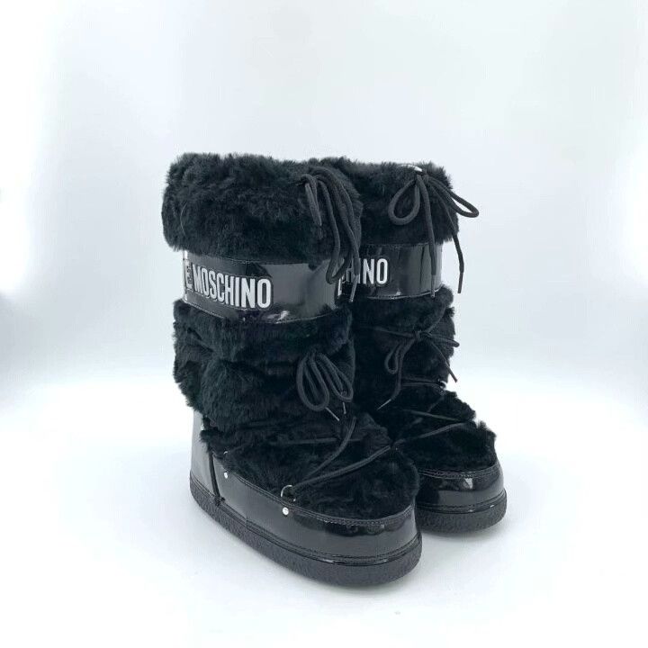 Moschino Moschino Black Moon Snow Boots Size US 6 / IT 36 - 2 Thumbnail