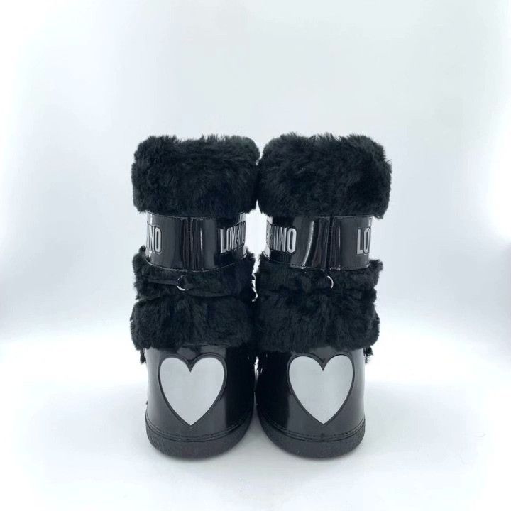 Moschino Moschino Black Moon Snow Boots Size US 6 / IT 36 - 4 Thumbnail