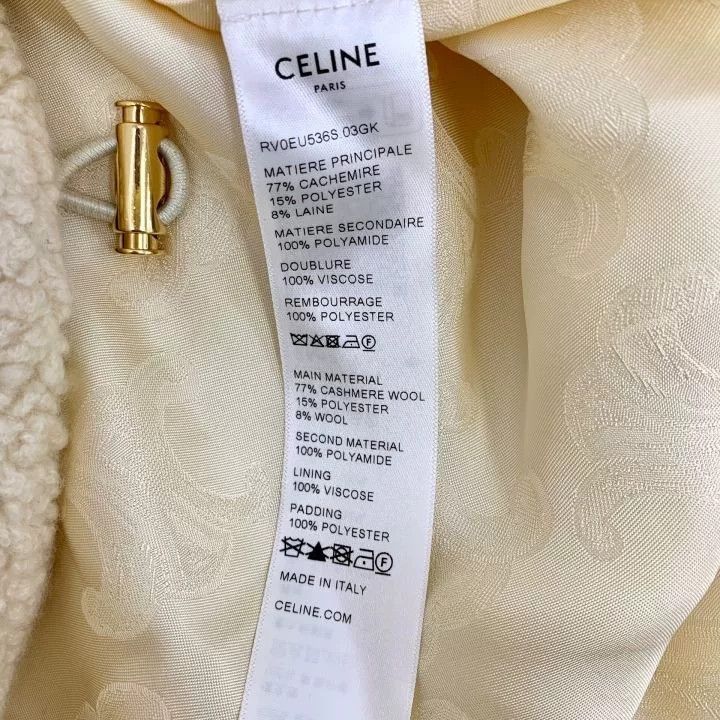 Celine Celine Colorblock Triomphe Embroidered Lamb Wool Jacket Size XS / US 0-2 / IT 36-38 - 7 Thumbnail