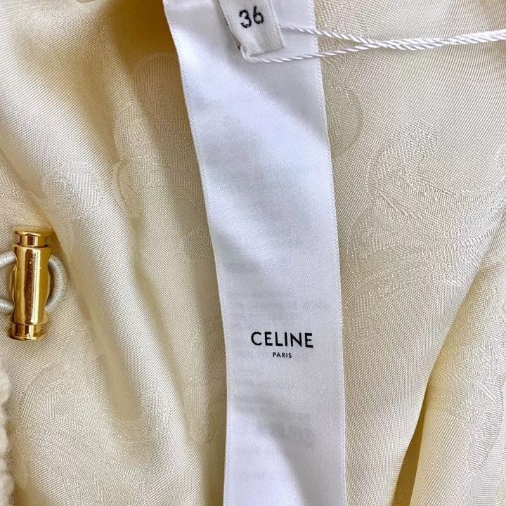 Celine Celine Colorblock Triomphe Embroidered Lamb Wool Jacket Size XS / US 0-2 / IT 36-38 - 6 Thumbnail