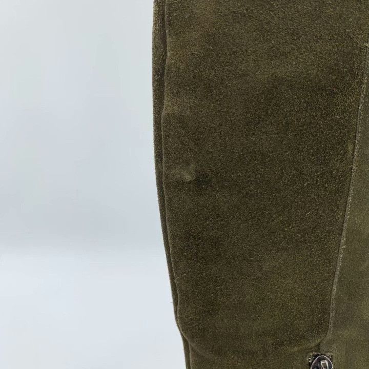 Armani Armani Leather Suede Flat Knee-High Boots Size US 4 / IT 34 - 9 Thumbnail