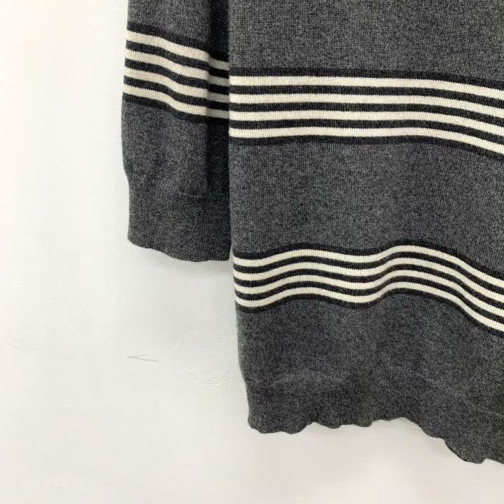 Brunello Cucinelli Brunello Cucinelli Striped Cashmere Off-Shoulder Sweater Size S / US 4 / IT 40 - 4 Thumbnail