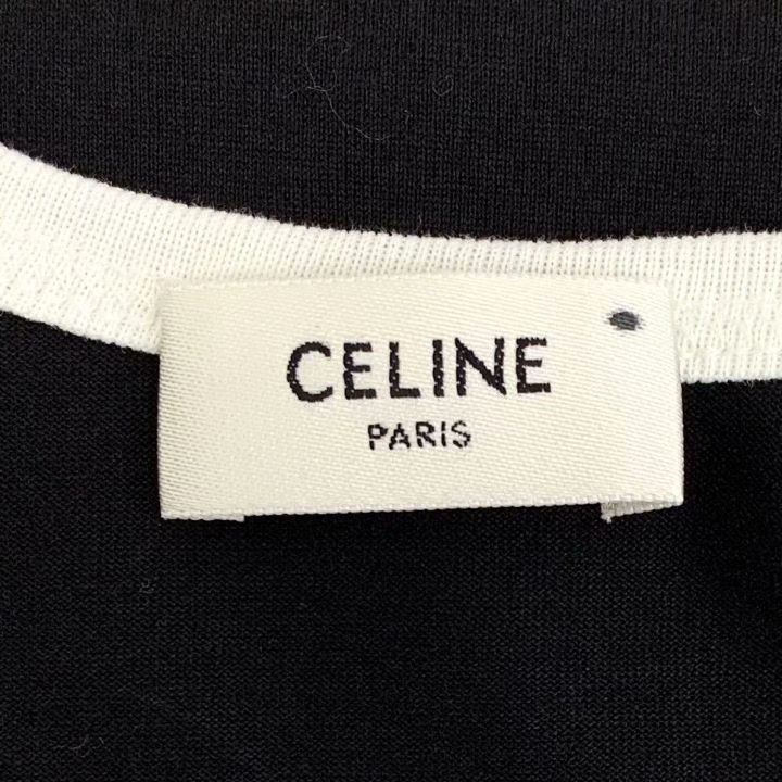 Celine Celine Black Triomphe Print Cotton Sleeveless Tank Size L / US 10 / IT 46 - 6 Thumbnail