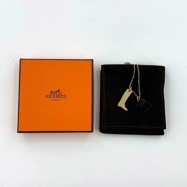 Hermes Hermes Kelly Gold Pendant Necklace Size ONE SIZE - 9 Thumbnail