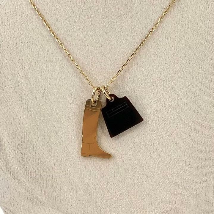 Hermes Hermes Kelly Gold Pendant Necklace Size ONE SIZE - 2 Thumbnail