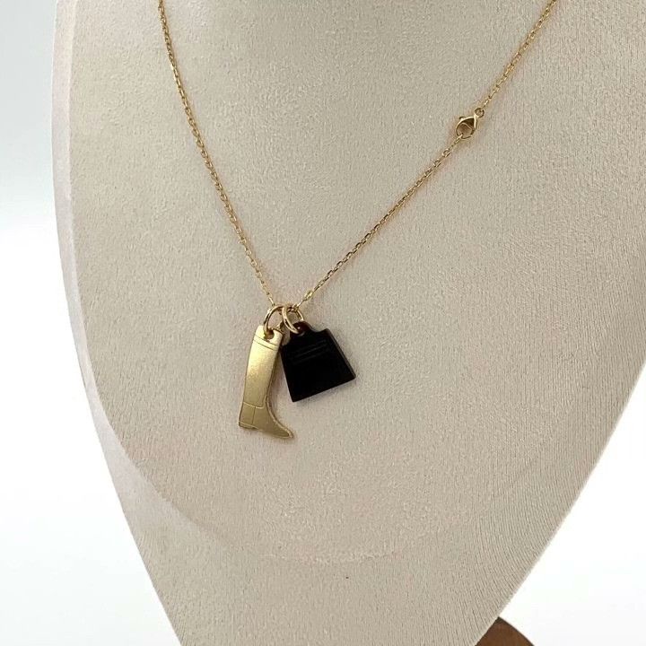 Hermes Hermes Kelly Gold Pendant Necklace Size ONE SIZE - 6 Thumbnail