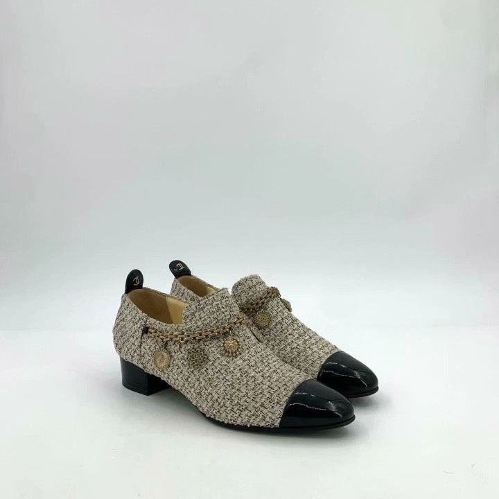 Chanel Chanel Tweed Chain Loafers Size 38 Size US 7 / IT 37 - 2 Thumbnail