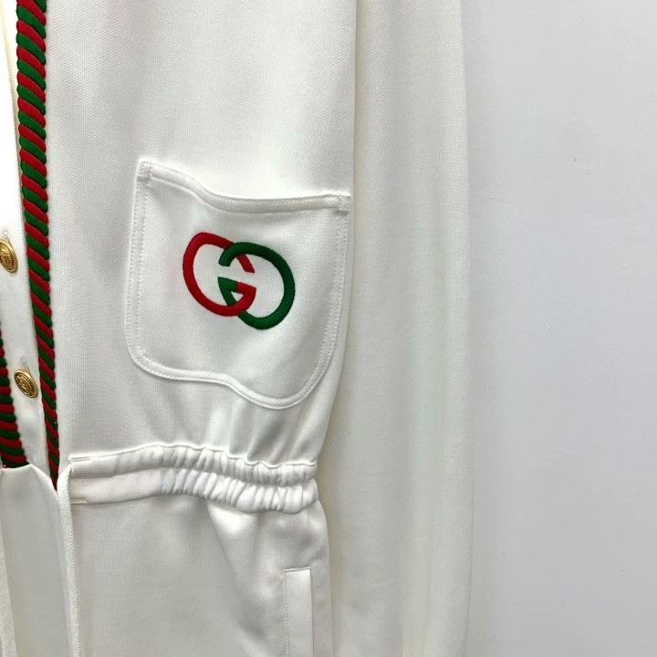 Gucci Gucci V-Neck Logo Embroidered Dress Size S / US 4 / IT 40 - 4 Thumbnail