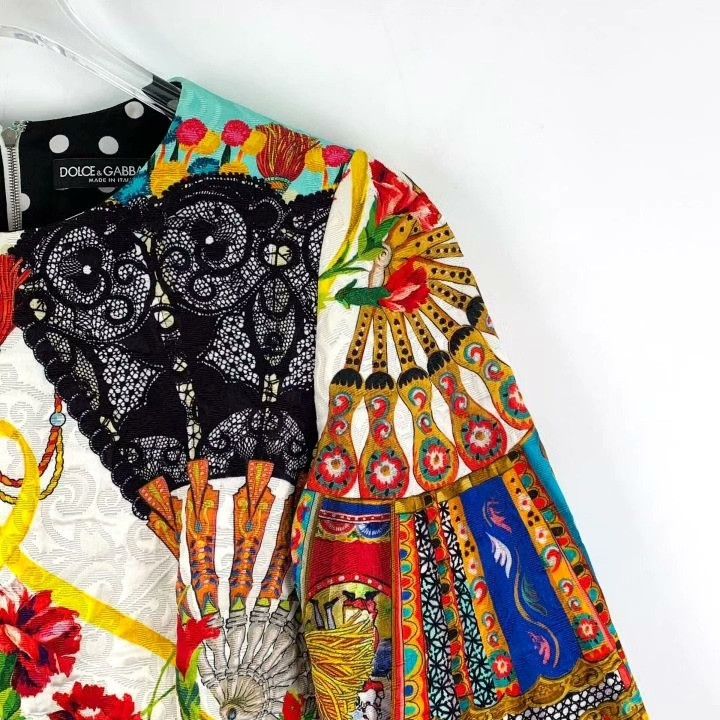 Dolce & Gabbana Dolce Gabbana Peacock Floral Print Dress Size S / US 4 / IT 40 - 3 Thumbnail