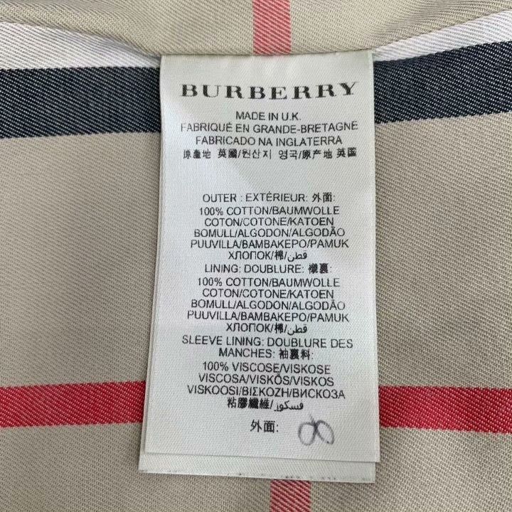 Burberry Burberry Black Cotton Belted Trench Coat Size XS / US 0-2 / IT 36-38 - 6 Thumbnail
