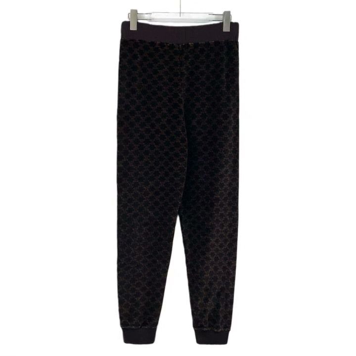 Celine Celine Brown Triomphe Print Cotton Jogger Pants Size 34" / US 12 / IT 48 - 2 Thumbnail