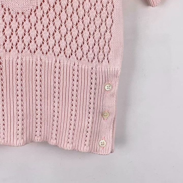 Thom Browne Thom Browne Pink Shell Embroidery Cotton Knit Top Size M / US 6-8 / IT 42-44 - 5 Thumbnail