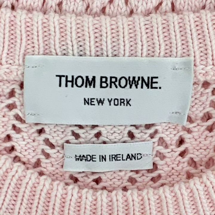 Thom Browne Thom Browne Pink Shell Embroidery Cotton Knit Top Size M / US 6-8 / IT 42-44 - 6 Thumbnail