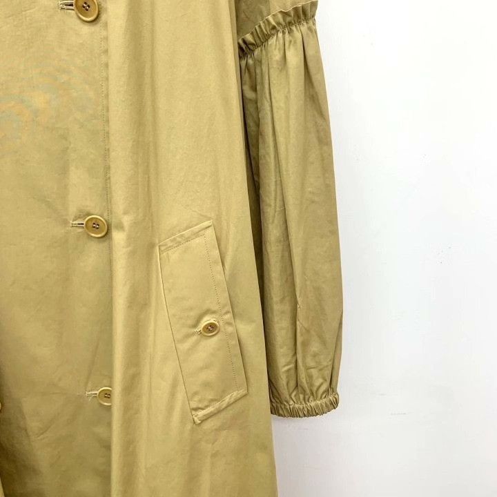 Max Mara Maxmara Brown Cotton Trench Coat Size S / US 4 / IT 40 - 4 Thumbnail
