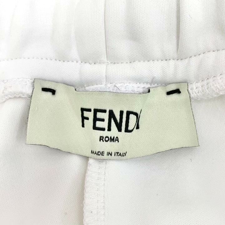 Fendi Fendi White Karl Lagerfeld Print Wide-Leg Pants Size 38" / US 16 / IT 52 - 6 Thumbnail