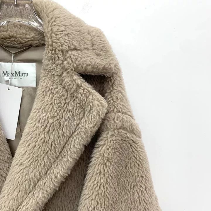 Max Mara Maxmara Teddy Alpaca Fur Double-Breasted Coat Size S / US 4 / IT 40 - 3 Thumbnail
