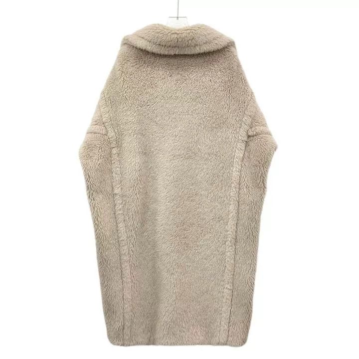 Max Mara Maxmara Teddy Alpaca Fur Double-Breasted Coat Size S / US 4 / IT 40 - 2 Thumbnail