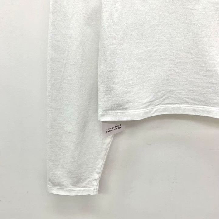 Prada Prada 23 White Logo Embossed Cotton T-shirt Size S / US 4 / IT 40 - 4 Thumbnail