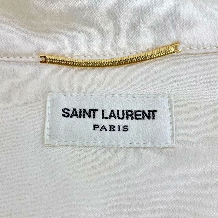 Yves Saint Laurent Yves Saint Laurent Silk Tie Long-Sleeve Shirt Size XXS / US 00 / IT 34 - 5 Thumbnail