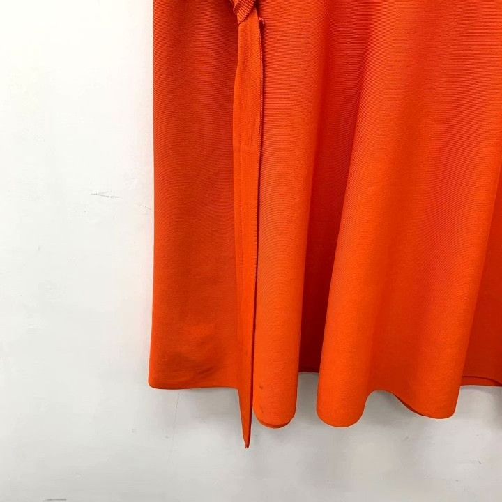 Dior Dior Orange Sash Crew Neck Short Sleeve Dress Size XS / US 0-2 / IT 36-38 - 5 Thumbnail