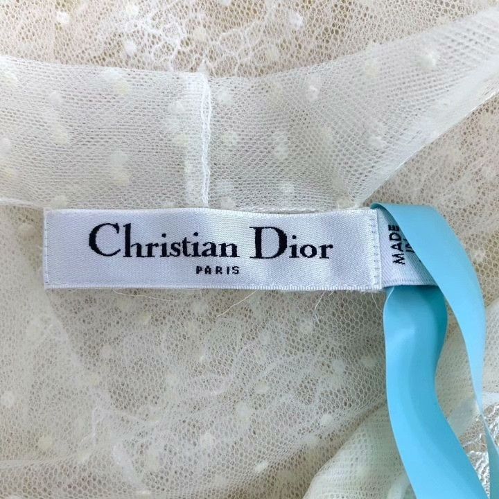 Dior Dior White Bee Embroidery Silk Shirt Size S / US 4 / IT 40 - 6 Thumbnail