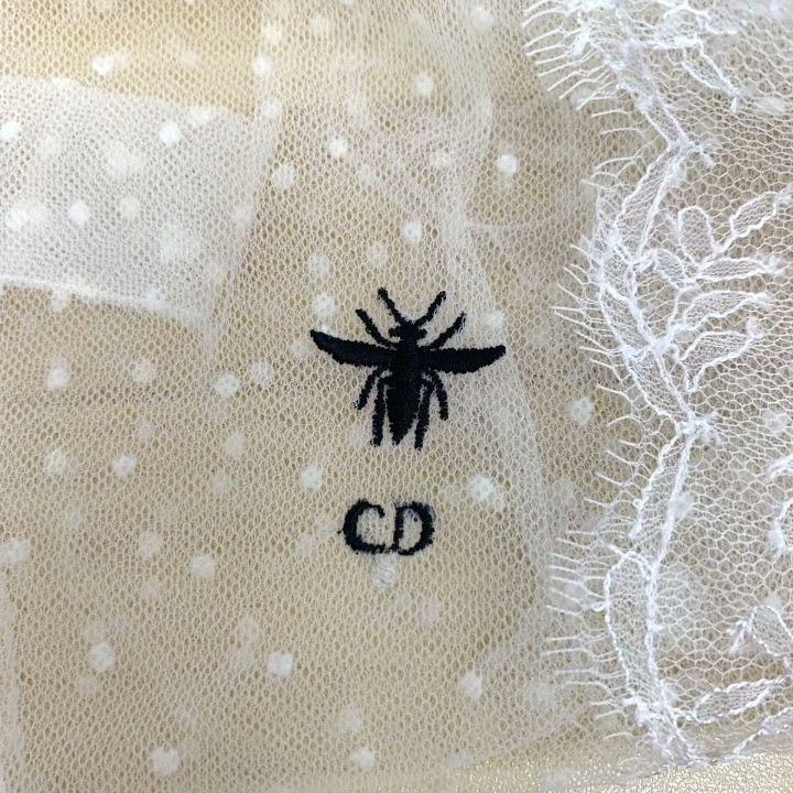 Dior Dior White Bee Embroidery Silk Shirt Size S / US 4 / IT 40 - 5 Thumbnail