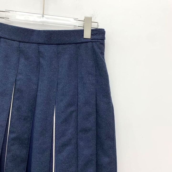Thom Browne Thom Browne Wool Pleated Midi Skirt Size 40" / US 18 - 3 Thumbnail