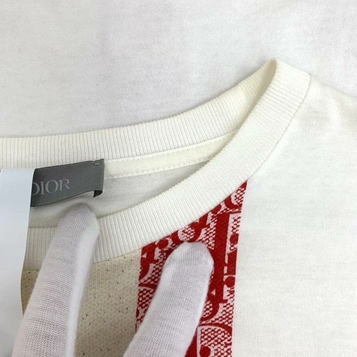 Dior Dior White Vertical Stripe Logo T-shirt Size XS / US 0-2 / IT 36-38 - 9 Thumbnail