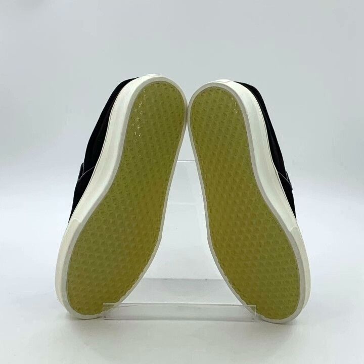 Celine Celine Black Satin Slip-On Platform Sneakers Size US 4 / IT 34 - 5 Thumbnail