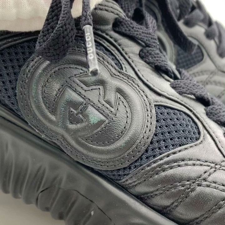 Gucci Gucci Logo Lace-Up Casual Sneakers Size US 7.5 / IT 37.5 - 9 Thumbnail