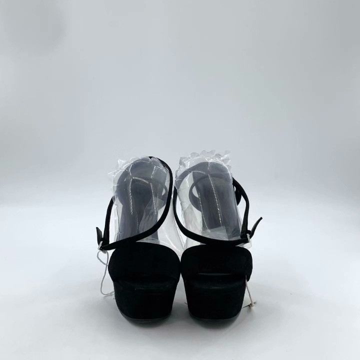 Gucci Gucci Black Diamond-Embellished Block Heel Size US 4 / IT 34 - 3 Thumbnail