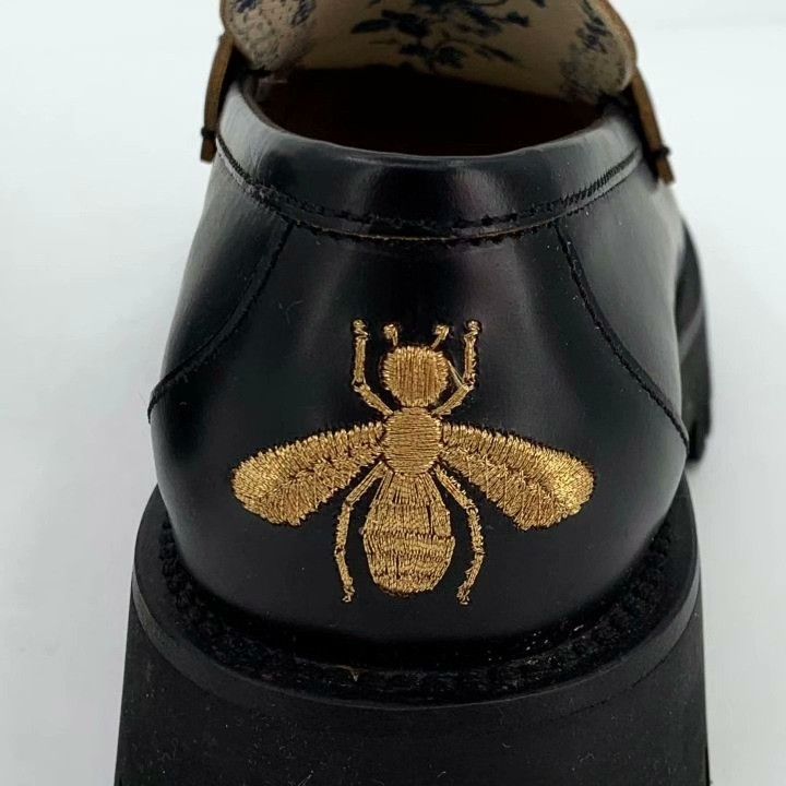 Gucci Gucci Black Horsebit Platform Leather Loafers Size US 8.5 / IT 38.5 - 5 Thumbnail