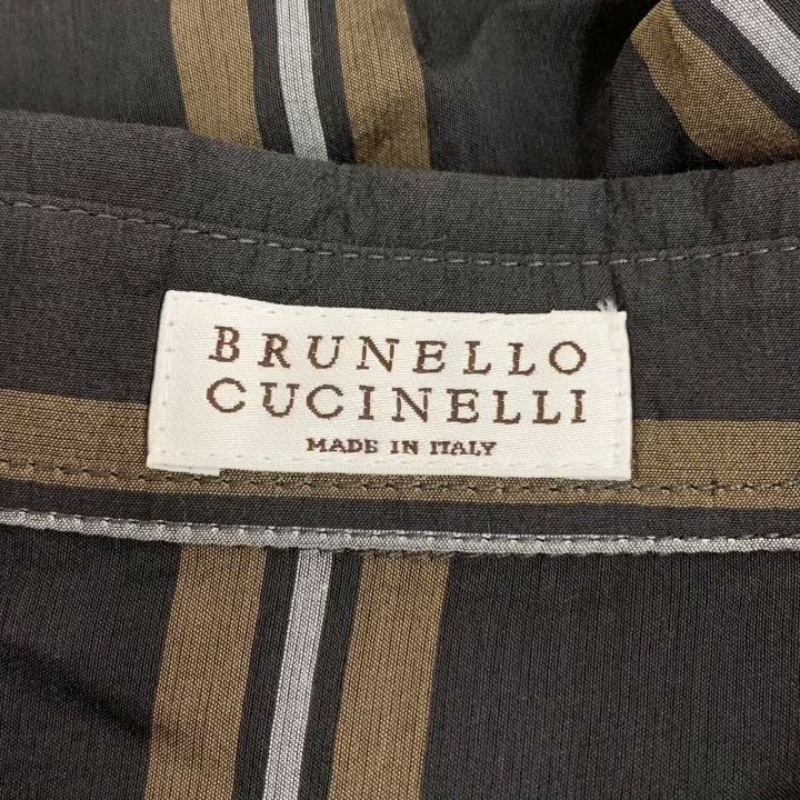 Brunello Cucinelli Brunello Cucinelli Cotton Stripe Collared Shirt Size XS / US 0-2 / IT 36-38 - 5 Thumbnail