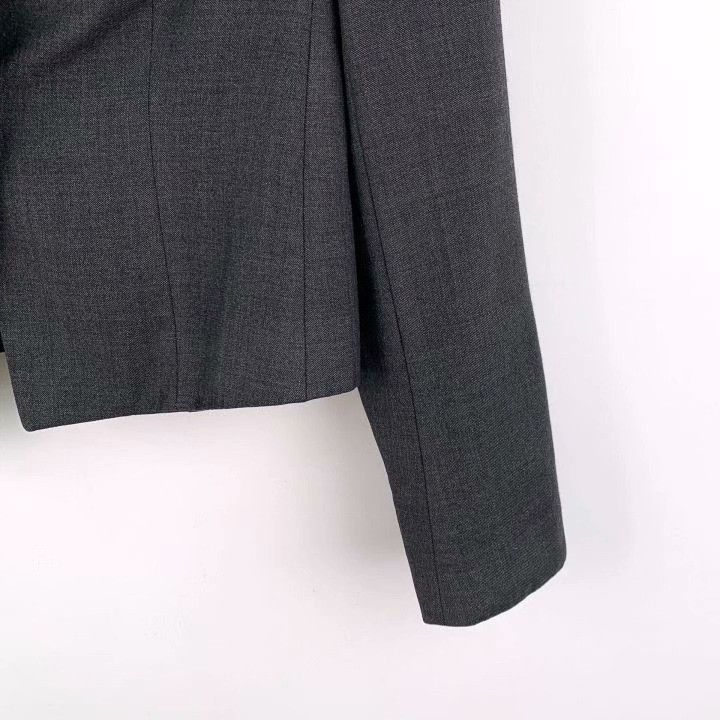 Brunello Cucinelli Brunello Cucinelli Black Wool Lapel Blazer Size S / US 4 / IT 40 - 4 Thumbnail