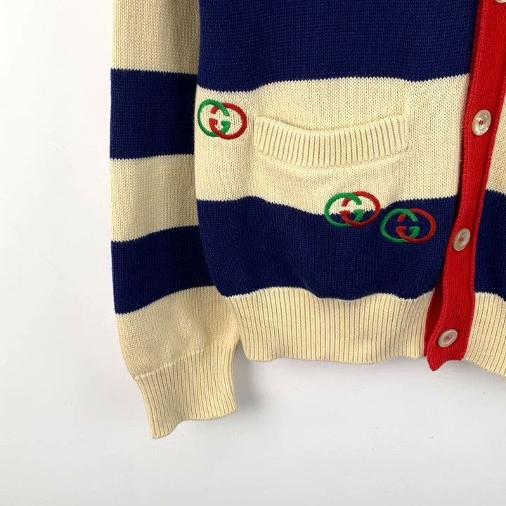 Gucci Gucci Striped V-Neck Knit Cardigan Size XS / US 0-2 / IT 36-38 - 4 Thumbnail