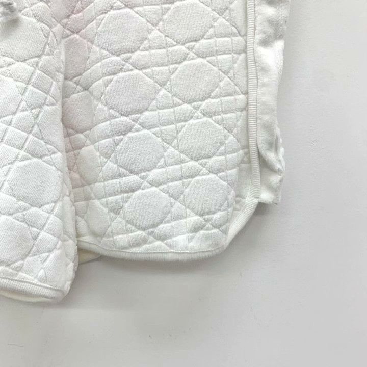 Dior Christian Dior White Diamond Pattern Cotton Shorts Size 22" - 4 Thumbnail