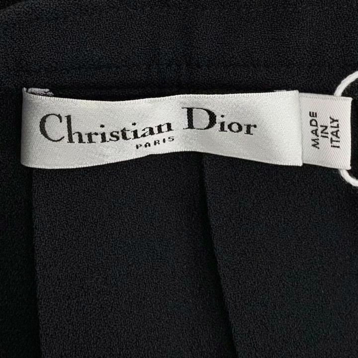 Dior Dior Black Logo Buckle Pleated Short Skirt Size 38" / US 16 / IT 52 - 5 Thumbnail