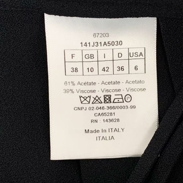 Dior Dior Black Logo Buckle Pleated Short Skirt Size 38" / US 16 / IT 52 - 6 Thumbnail