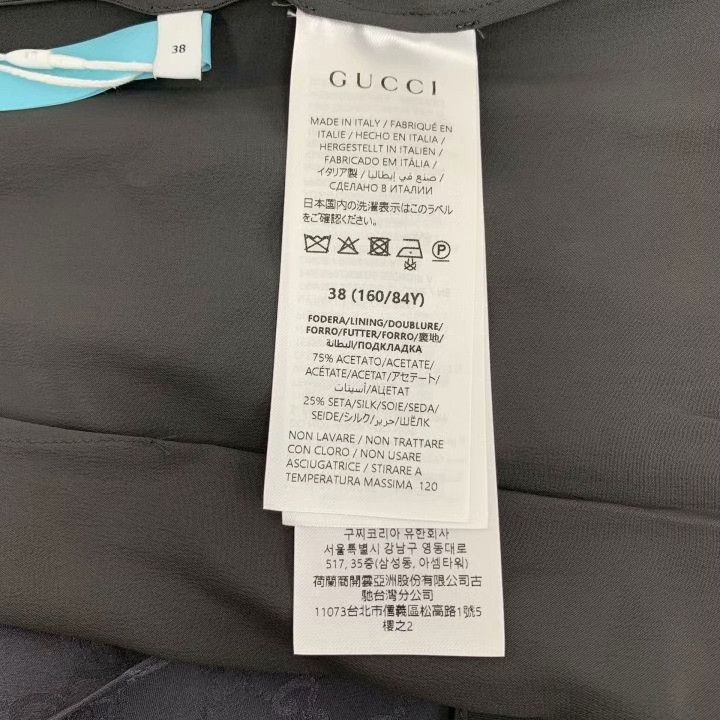 Gucci Gucci Black Logo Pattern Back Slit Skirt Size 38" / US 16 / IT 52 - 8 Thumbnail