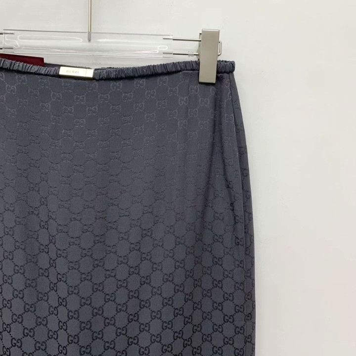 Gucci Gucci Black Logo Pattern Back Slit Skirt Size 38" / US 16 / IT 52 - 3 Thumbnail