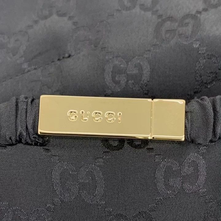 Gucci Gucci Black Logo Pattern Back Slit Skirt Size 38" / US 16 / IT 52 - 5 Thumbnail