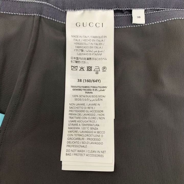 Gucci Gucci Black Logo Pattern Back Slit Skirt Size 38" / US 16 / IT 52 - 6 Thumbnail
