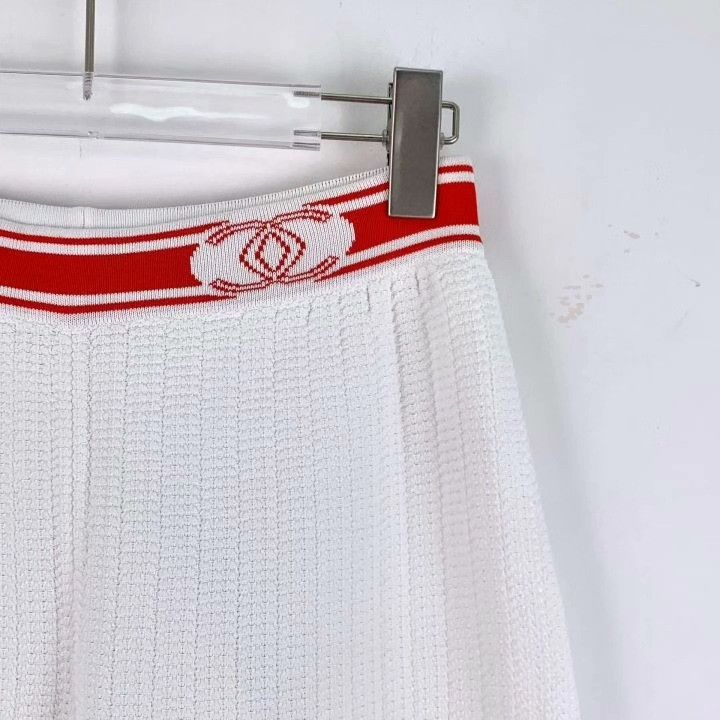 Chanel Chanel White Logo Knit Casual Pants Size 36" / US 14 / IT 50 - 3 Thumbnail