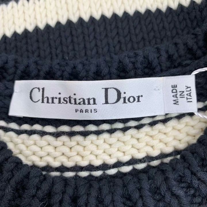 Dior Christian Dior Black Striped Cotton Sleeveless Tank Size XXS / US 00 / IT 34 - 6 Thumbnail