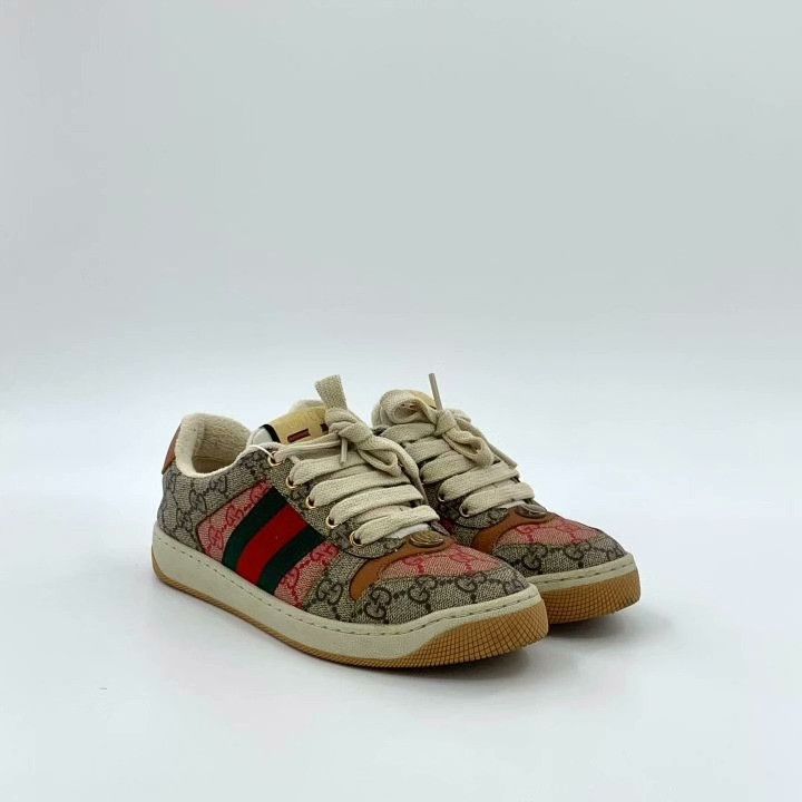 Gucci Gucci Screener Logo Sneakers Size US 4.5 / IT 34.5 - 2 Thumbnail