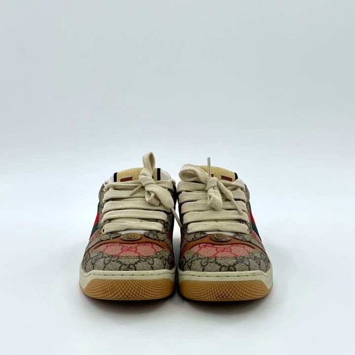 Gucci Gucci Screener Logo Sneakers Size US 4.5 / IT 34.5 - 3 Thumbnail