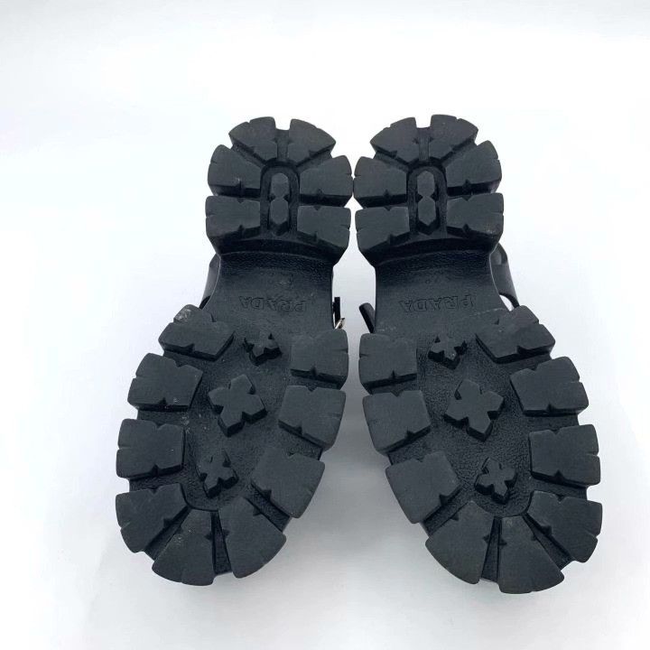 Prada Prada Monolith Black Platform Slingback Sandals Size US 7 / IT 37 - 5 Thumbnail