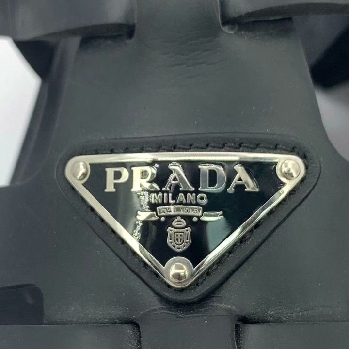 Prada Prada Monolith Black Platform Slingback Sandals Size US 7 / IT 37 - 6 Thumbnail